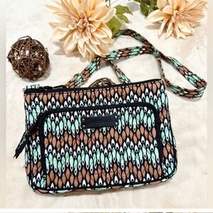 Vera Bradley Brown and Green Patterned Women's Bag